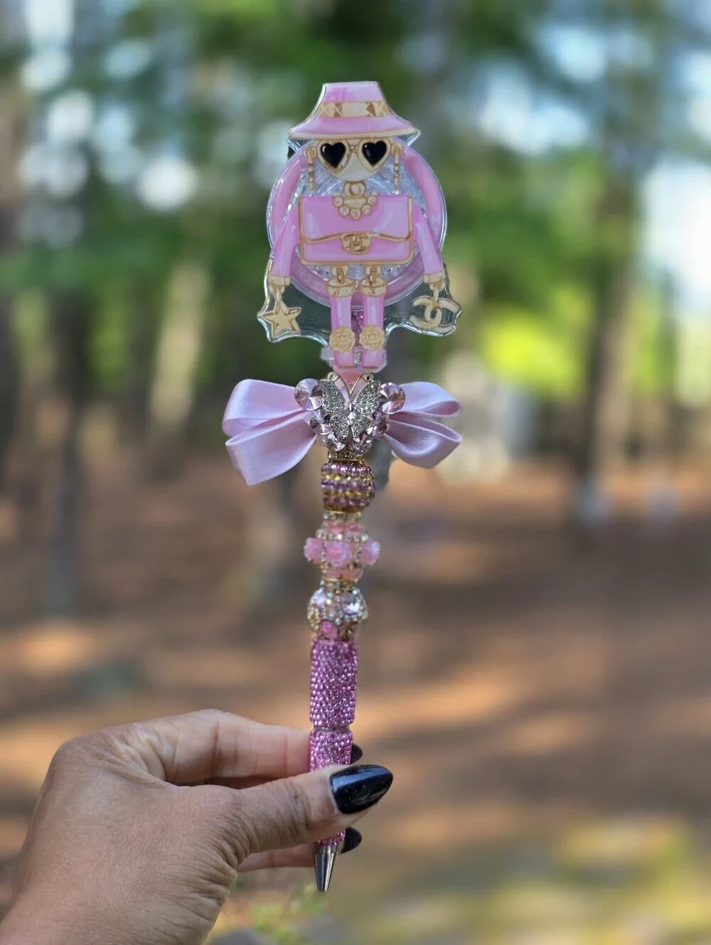 Luxury Themed Beaded Rhinestone Bling Pen